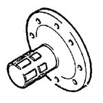 Adapteris PTO, 6 gropes, JCB