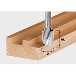 Spirāles gropes frēze HS Spi D8/19, Festool