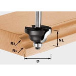 Profilfrēze HW, S8, D38,1/R6,35/R6,35, Festool