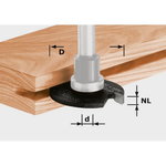 Diska frēze gropju veidošanai HW-HW D40x4, Festool