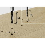 Frēze-urbis HW, kāts 8 mm HW S8 D8/30 Z, Festool