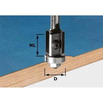 Malu frēze ar maināmiem asmeņiem, kāts 8 mm HW S8 D19/20WM Z, Festool