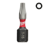 Screwdriverbit 1/4´´ ShW 2 pcs TX15x25, Milwaukee