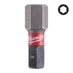 SHOCKWAVE™ IMPACT DUTY screwdriving bits Hex 2 pcs 8mm x 25mm, Milwaukee