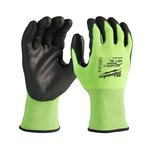 Hi-vis cimdi, pretiegriezuma C klase, XXL/11, Milwaukee
