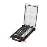 Sprūdrata un muciņu komplekts PACKOUT 3/8``, 32 gab., Milwaukee