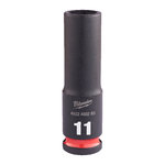 Impact socket 3/8 ´´, ShW, deep 11 mm, Milwaukee