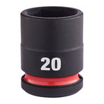 Impact socket 1/2 ´´, ShW, short 20 mm, Milwaukee
