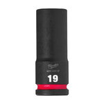 Impact socket 1/2 ´´, ShW, deep 19 mm, Milwaukee