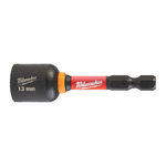 1/4" Uzgriežņu uzgalis ar magnētu, īss, sešstūra 13x65mm M8, Milwaukee