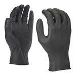 Disposable gloves, nitrile, black, 50 pcs/pack XL/10, Milwaukee