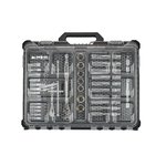 PACKOUT Ratchet/Socket Set ¼in+½in 63 pcs, Milwaukee