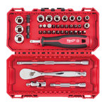 1/4in Ratchet Driver+Socket set 38pc, Milwaukee