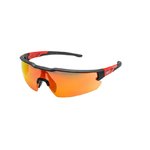 Safety Glasses, enhanced, mirror red, Milwaukee