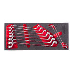 Combination spanners set foam 9 pcs, Milwaukee