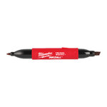 Marker INKZALL Double Tip – Chiseled/Fine Point, black, Milwaukee