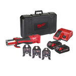 Akumulatora cauruļu prese M18 BLHPT-202C V-SET, koferī, Milwaukee