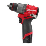 Percussion drill M12 FPD2-202X, carrycase, Milwaukee