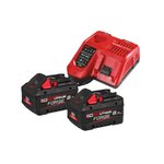 Batteryset of 2 piecesM18 FORGENRG-802 8,0Ah+charger, Milwaukee