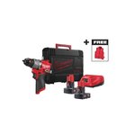 Percussion drill M12 FPD2MC-602X, carrycase + free vest, Milwaukee