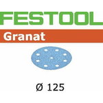 Velcro grinding disc Granat 9 holes 100pcs 125mm P150, Festool