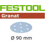 Velcro grinding disc Granat 6 holes 100pcs 90mm P100, Festool