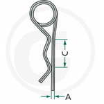 R splintide komplekt 5tk-i 2MM, Ø 8-14 mm 5tk, Granit