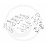 Linch pin/R-clip set, Granit