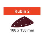 Sanding paper RUBIN 2 / DELTA 100x150/7 / P60. 50pcs, Festool