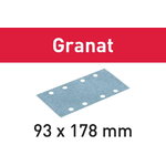 Slīpēšanas disks Velcro Granat STF 100gab. 93X178mm P100, Festool