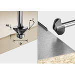 Frēze S8 /D26 HW / 45°, kāts 8 mm, Festool