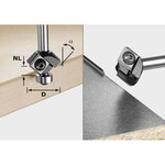Frēze HW S8 HW D19 12x12 KL OFK, Festool