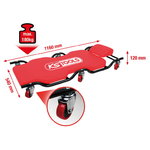 Drivable stretcher, 1160x540mm, KS Tools