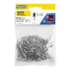 Standartiniai kniedės, 100 vnt. Ø3.2 x 8 mm, Rapid