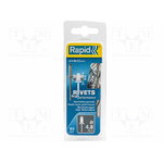 Kniedes Al 4,8x12mm, 50 gab. + Drill C, Rapid
