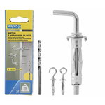 Hollow wall anchor with angle-, ring- and rounded-hook, 25 k, Rapid