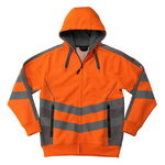 Corby SWEATSHIRT HI_VIS orange/dark anthracite L, Mascot