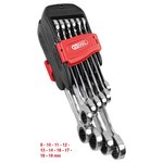 Combination ratcheting spanner set, 10 pcs GEARplus, KS Tools