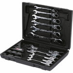 Kombinēto uzgriežņu atslēgu komplekts 8-19 mm, 12 gab., KS Tools