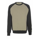 Sweatshirt Witten, light khaki/black L, Mascot