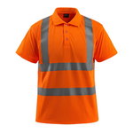 Polo shirt Bowen Accelerate Safe, hi-vis CL2, orange XL, Mascot