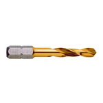 Metal drill bit HEX DIN3126 HSS TiN Ø6,5x30/50mm, Exact