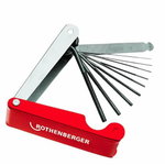 Nozzle Cleaner, 10 piece, in folding case, Rothenberger