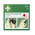 Soft Foam Bandage, black, 6cm x 4,5 m, Cederroth