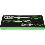 COMPETITION teleskoopnarrede komplekt, 3 osa, 1/4"+3/8"+1/2", KS Tools