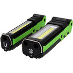 COMPETITION LED darba lampu komplekts, 2 gab., regulējamas spilgtums, ar akumulatoru bloku, KS Tools