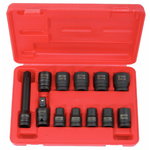 Impact socket set 1/2´´ 10-24mm 12-osa, KS Tools