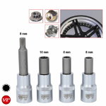 Special OZ socket set for multi-pieces aluminum rims, 4 pcs, KS Tools