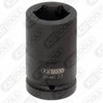 Hexagon impact socket, deep, 1" 22mm, KS Tools