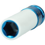 1/2´´ alumiinivanteiden voimahylsy, pitkä, 17 mm, KS Tools